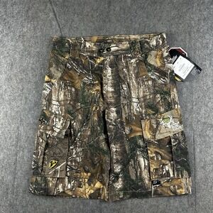 Scent Blocker Camo Shorts Men Medium Realtree Xtra Bone Collector S3 Hunting NEW